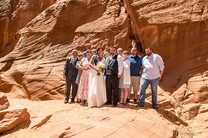 Secret Slot Canyon Small Wedding